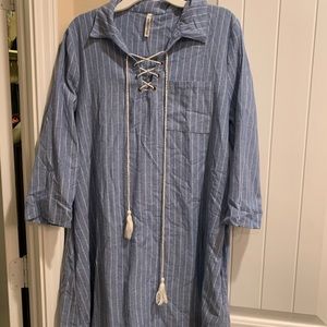 Chambray summer/ fall tunic